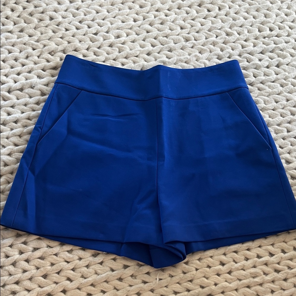 NWT Alice + Olivia High Waist Blue Shorts Size 8